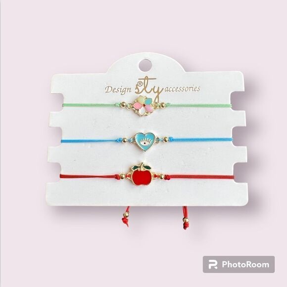 Evil Eye Lucky Macramé Protection Good Luck Bracelet NEW Set of 3 - Picture 1 of 3